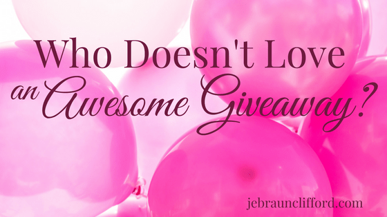 Balloons celebrating a giveaway on jebraunclifford.com